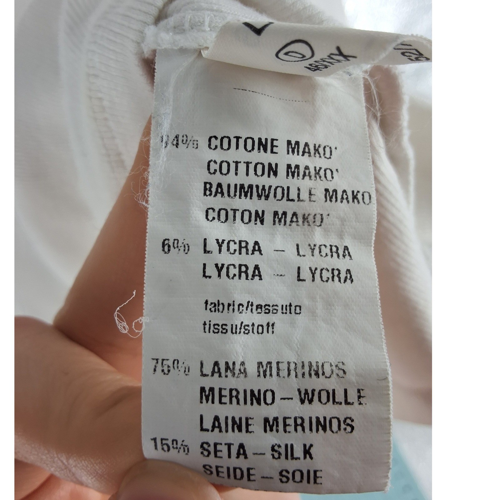 Fabiana Filippi Mako Cotton Silk Cashmere Ribbed Top IT 52 US 16 XXXL - View 5