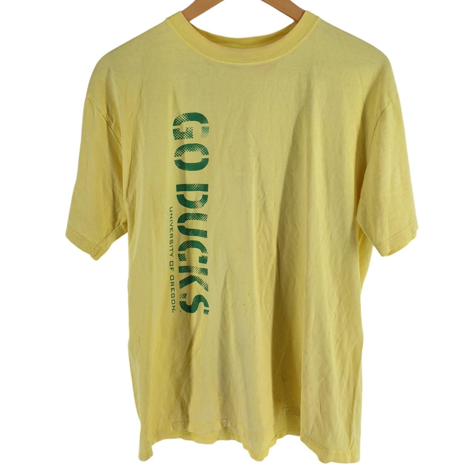 Vintage Campus One University of Oregon Ducks T-Shirt Yellow Large Go Ducks