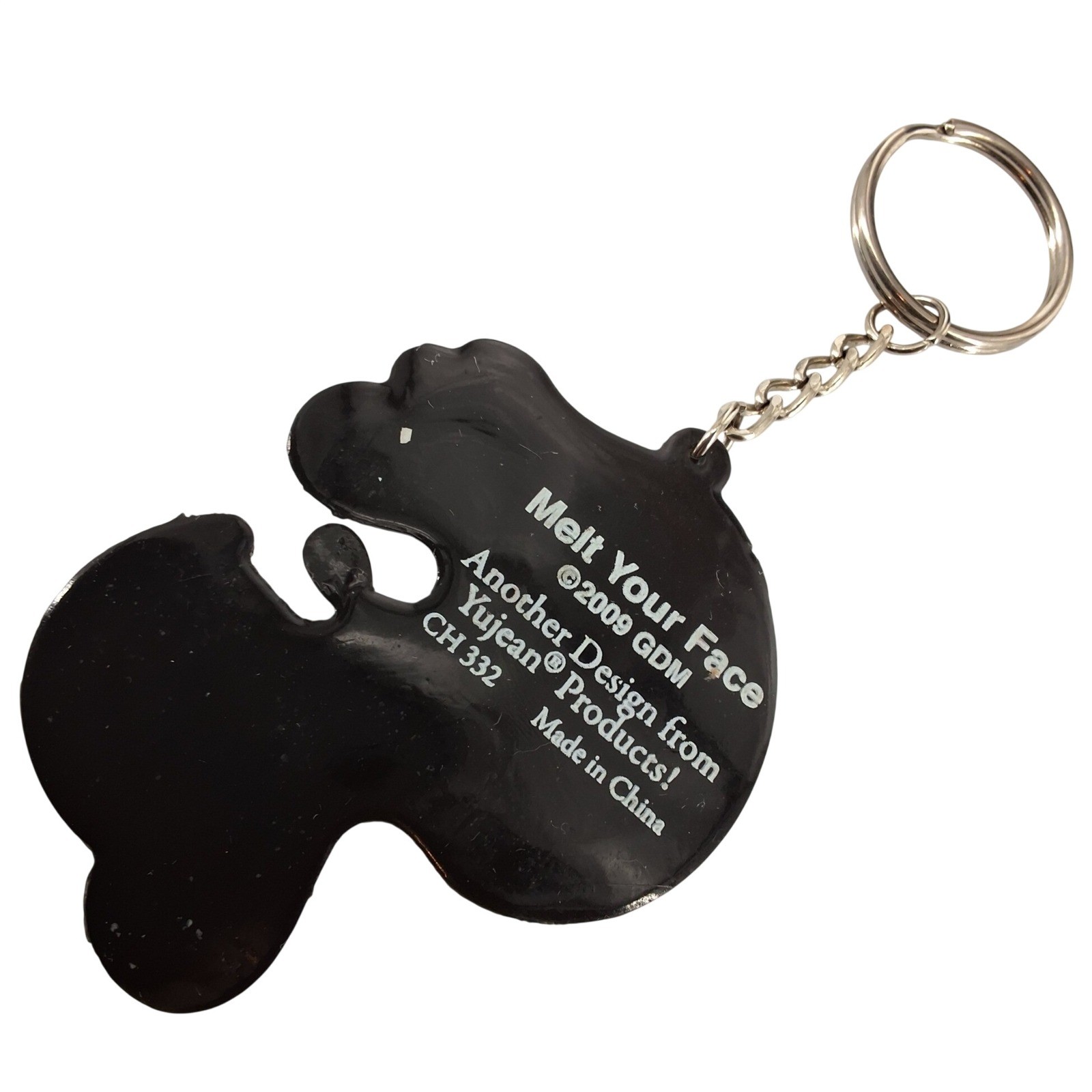 Grateful Dead Melt Your Face Keychain 2009 Yujean Steal Your Face Skull Rubber