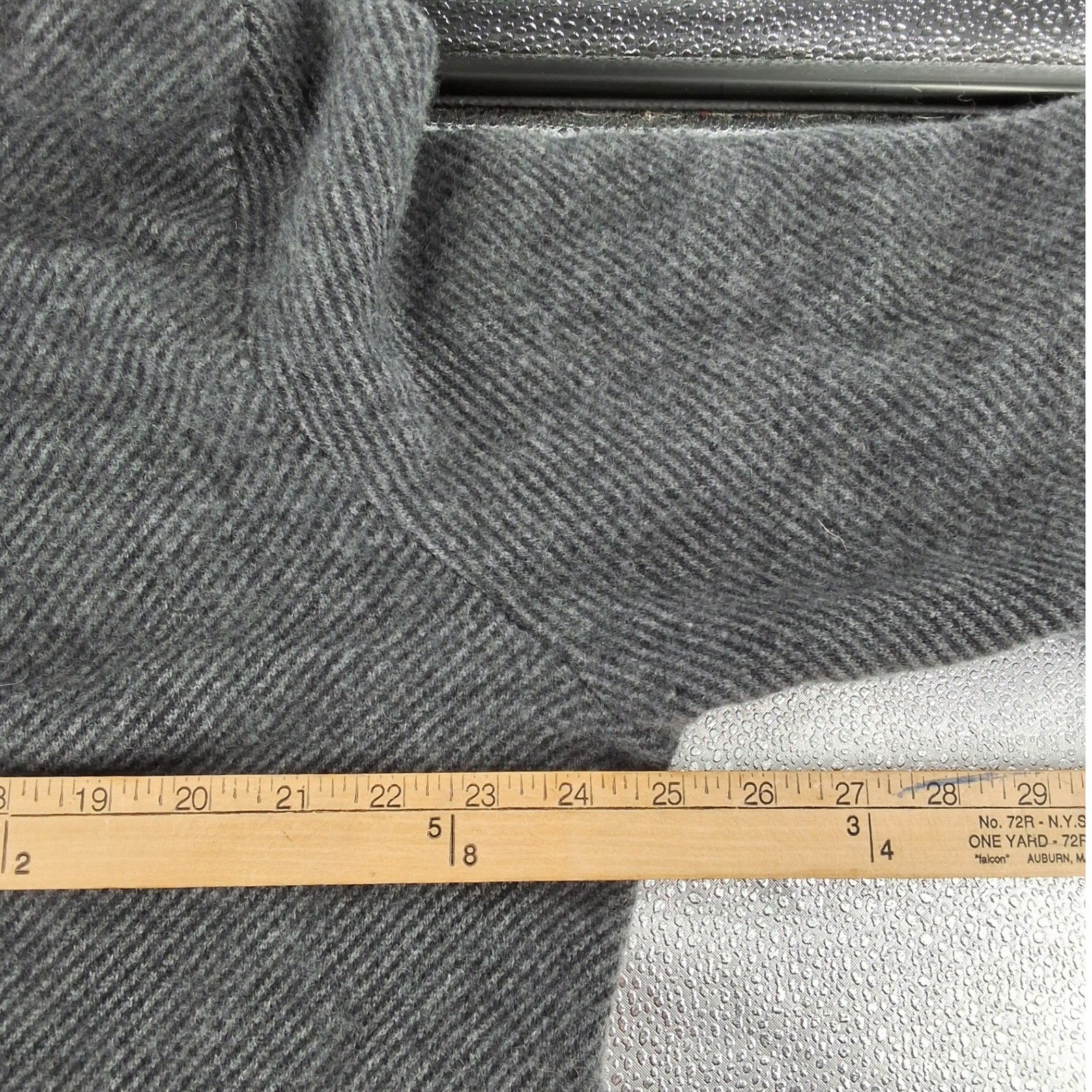 Daniel Hechter Paris Mens XL 100% Cashmere Quarter Zip Sweater Charcoal Gray - View 4