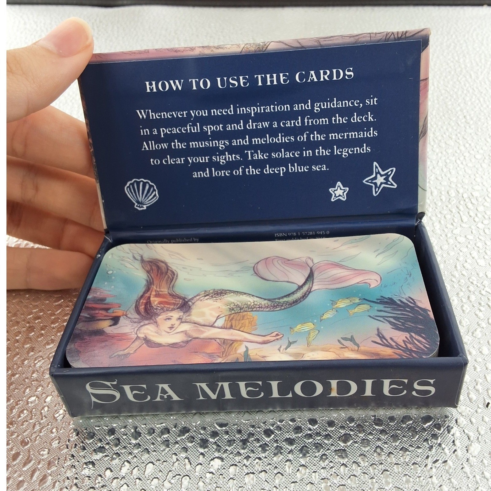 Sea Melodies Mermaid Oracle Cards Deck Jessica Le US Games Systems SEA40 40 Card - View 3