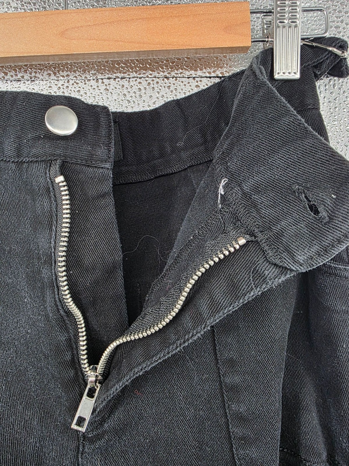 Black Chain-Linked Convertible Pants With Cargo Pockets Size XXS - View 8