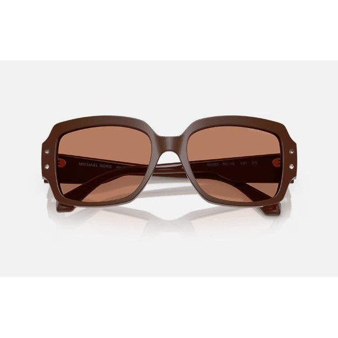 Michael Kors MK2233B Chatel Burgundy Square Sunglasses with Case and Cloth - View 9