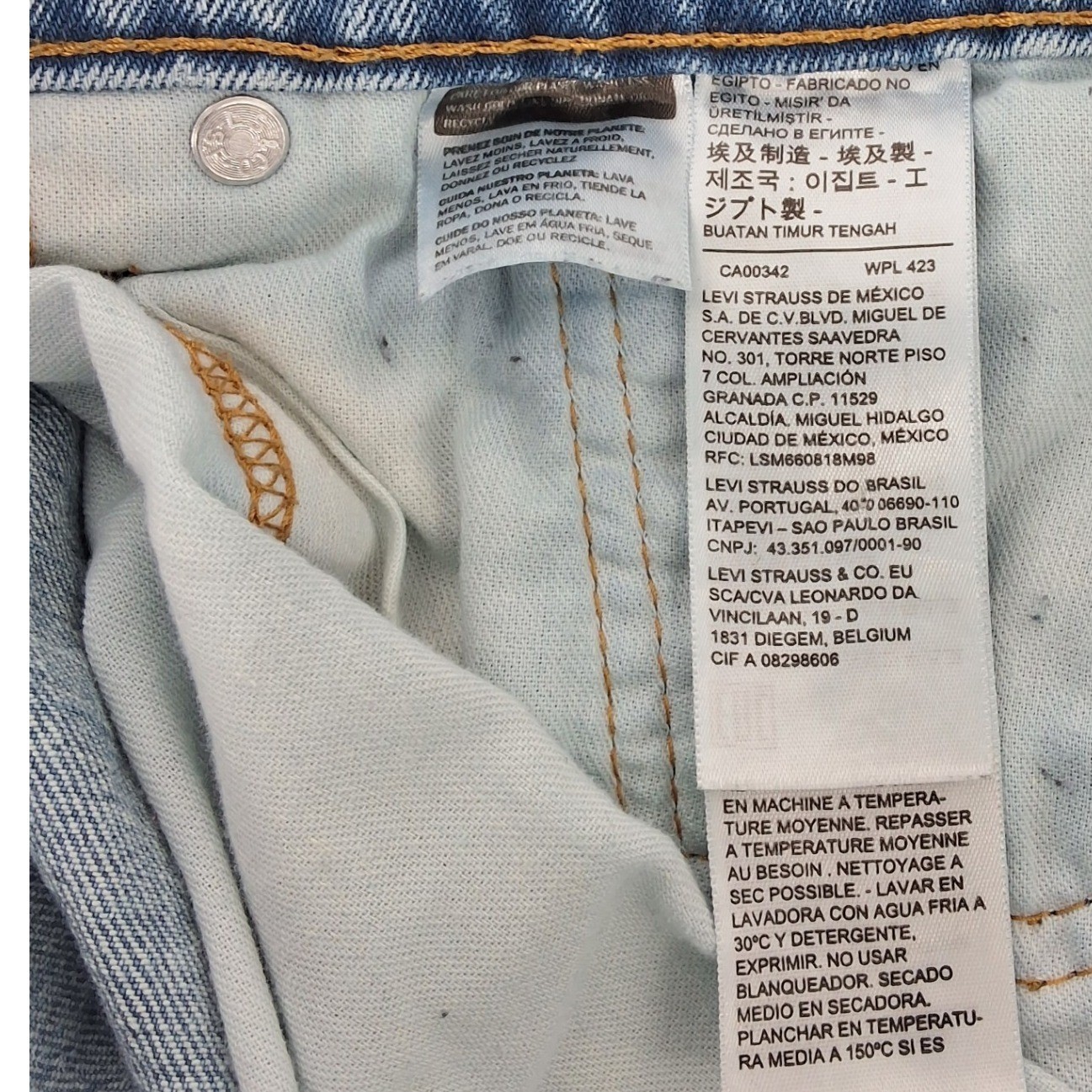 Levis 550 Relaxed Fit Tapered Leg Highrise Denim Jeans W40 L30 Medium Wash - View 10