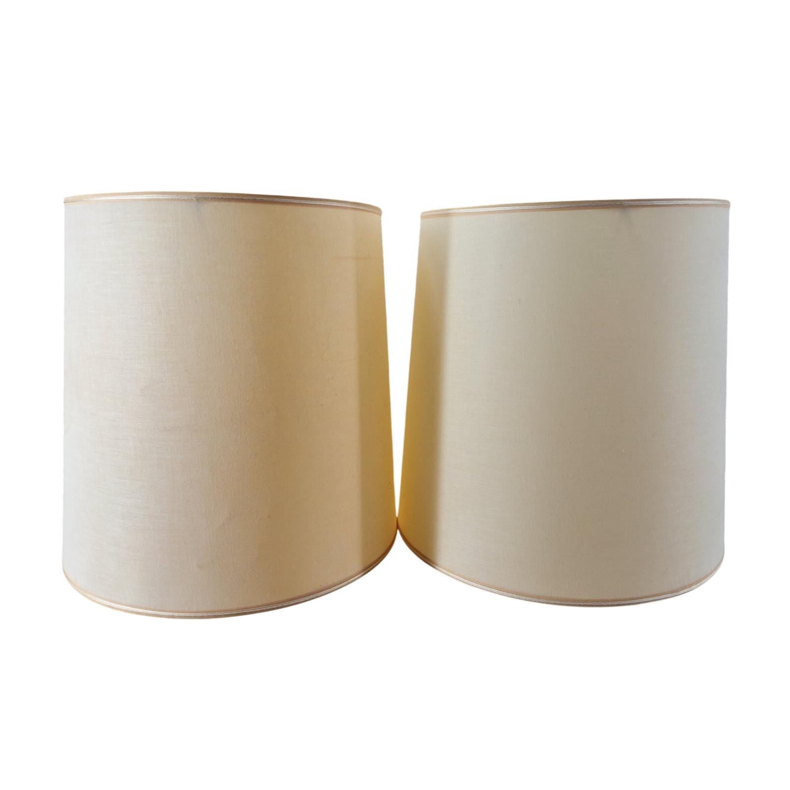 Vintage 1964 CN Burman Co White Ceramic Teardrop Table Lamps Pair MCM 28"