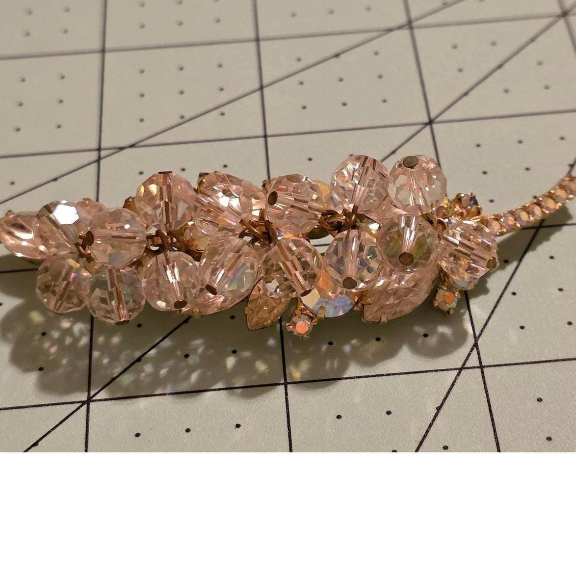 Vintage Juliana Gold Tone AB Crystal Cha-Cha Branch Brooch - View 11
