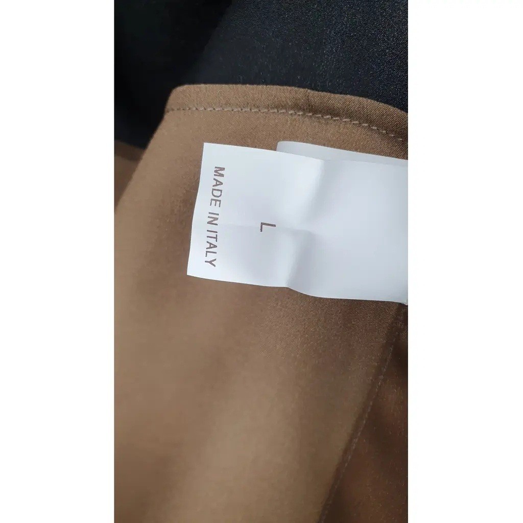 Brunello Cucinelli Silk Monili Bead Colorblock Poncho Wrap Black Brown L