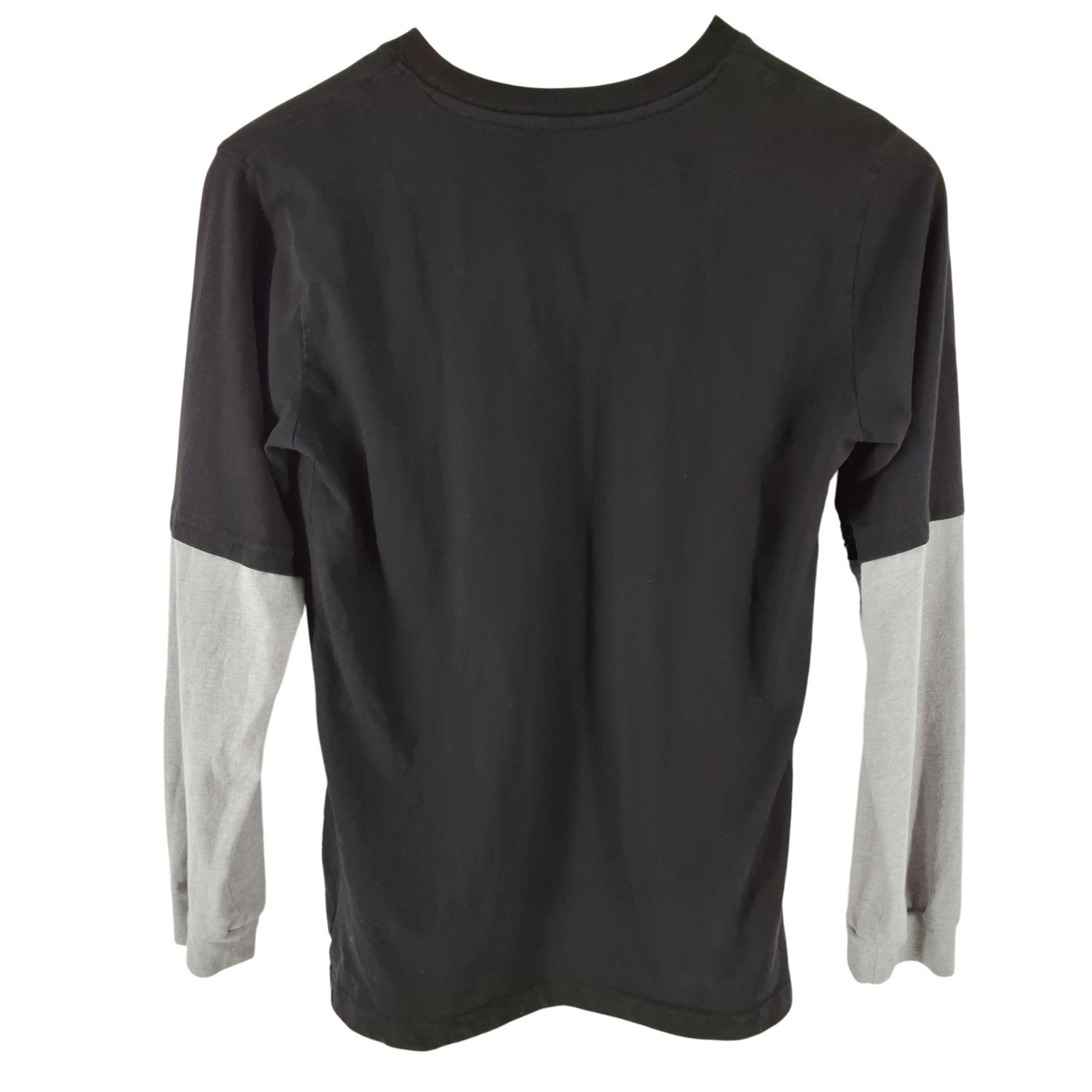 Pokemon Boys XL 14/16 Long Sleeve Shirt Pikachu Starters Black Gray Colorblock