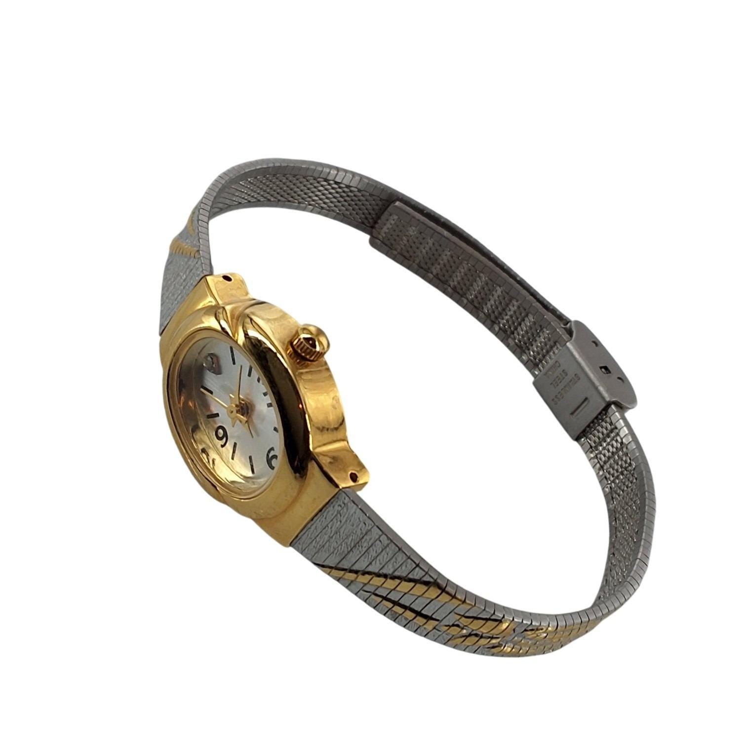 Avon Two Tone Gold Silver Mesh Band Dress Watch Japan Movt AV023QB