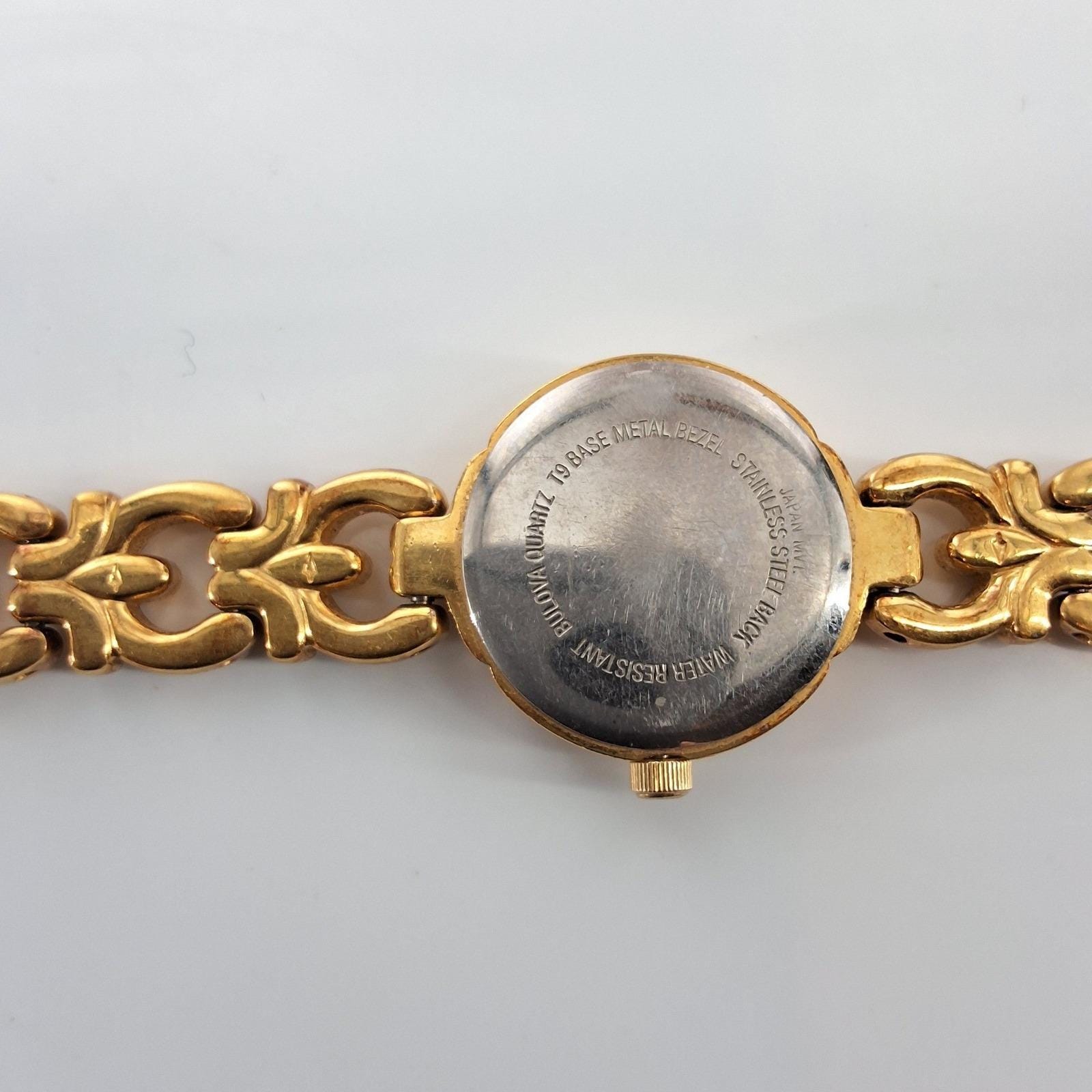 Vintage Bulova T9 Diamond Accent Gold-Tone Quartz Ladies Watch - View 4