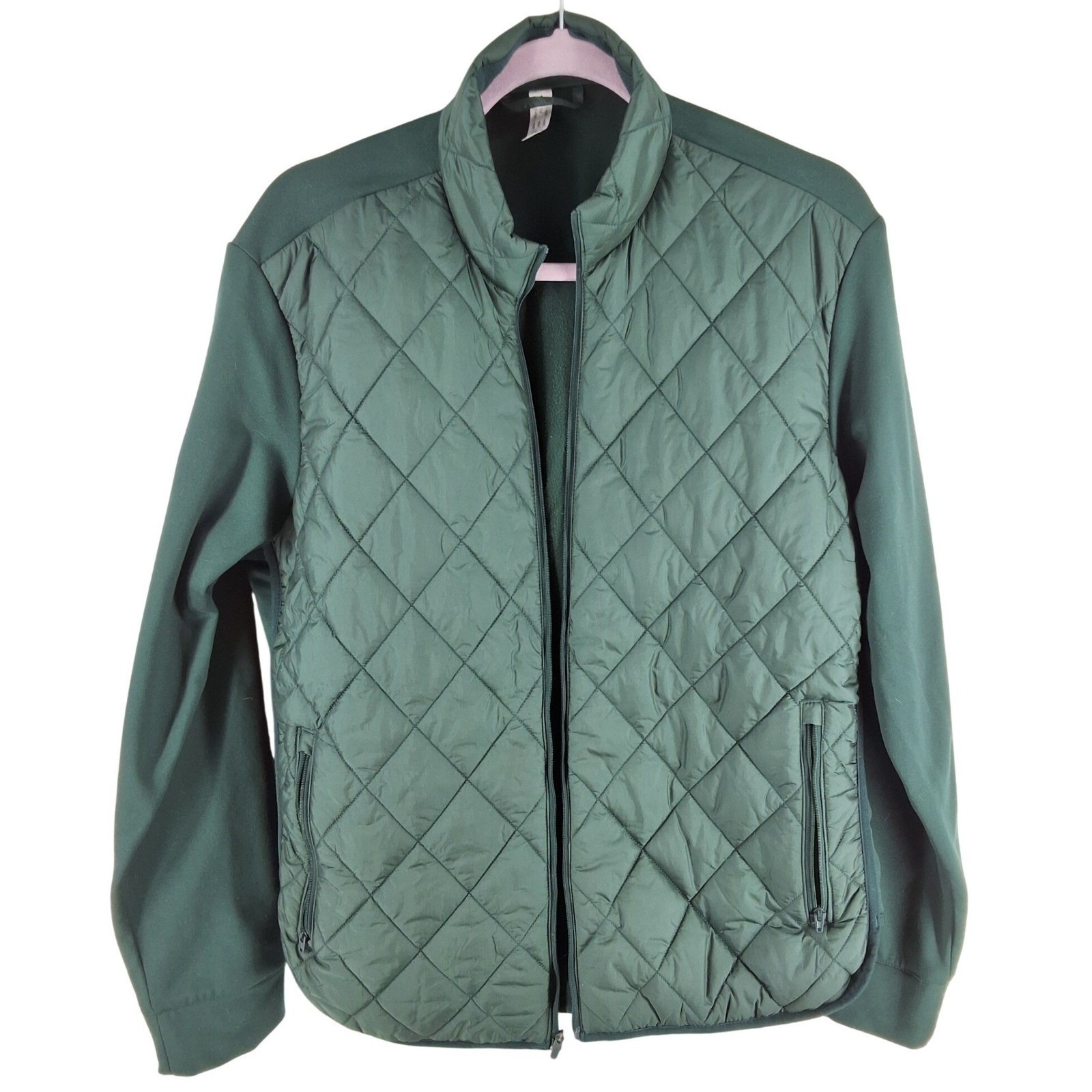Adidas Ultimate365 Hybrid Quilted Puffer Jacket Aurora Ivy Green Mt Shasta XL - View 7