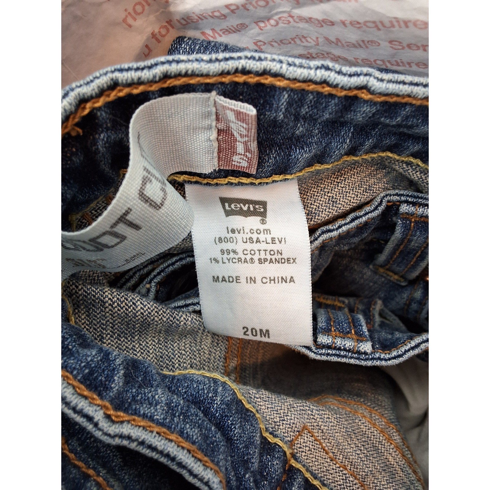 Levi's 515 Bootcut Jeans Women's Size 20M Medium Wash Stretch Denim Mid Rise - View 6