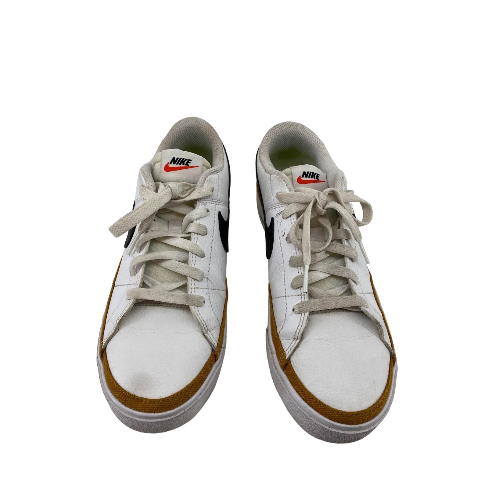 Nike Court Legacy Men's White Gold Sneakers DH3162-101 Size 9 - View 5