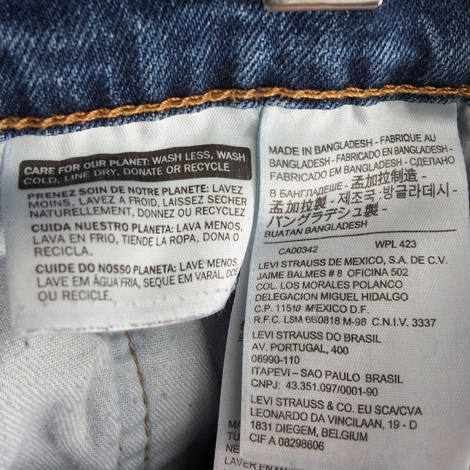 Levi's 511 Slim Fit Jeans Men's 32x32 Medium Wash Denim Pants - View 8