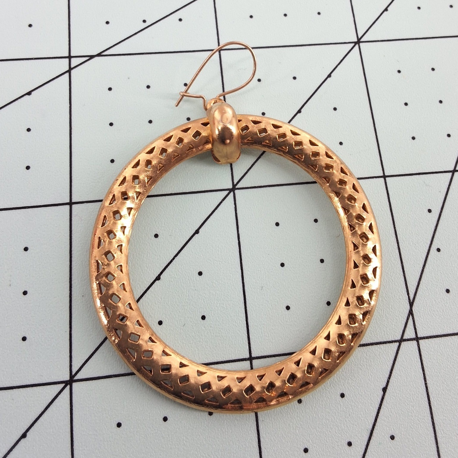 Oversized Gold Tone Woven Braided Chunky Statement Hoop Earrings 2.5" - View 4