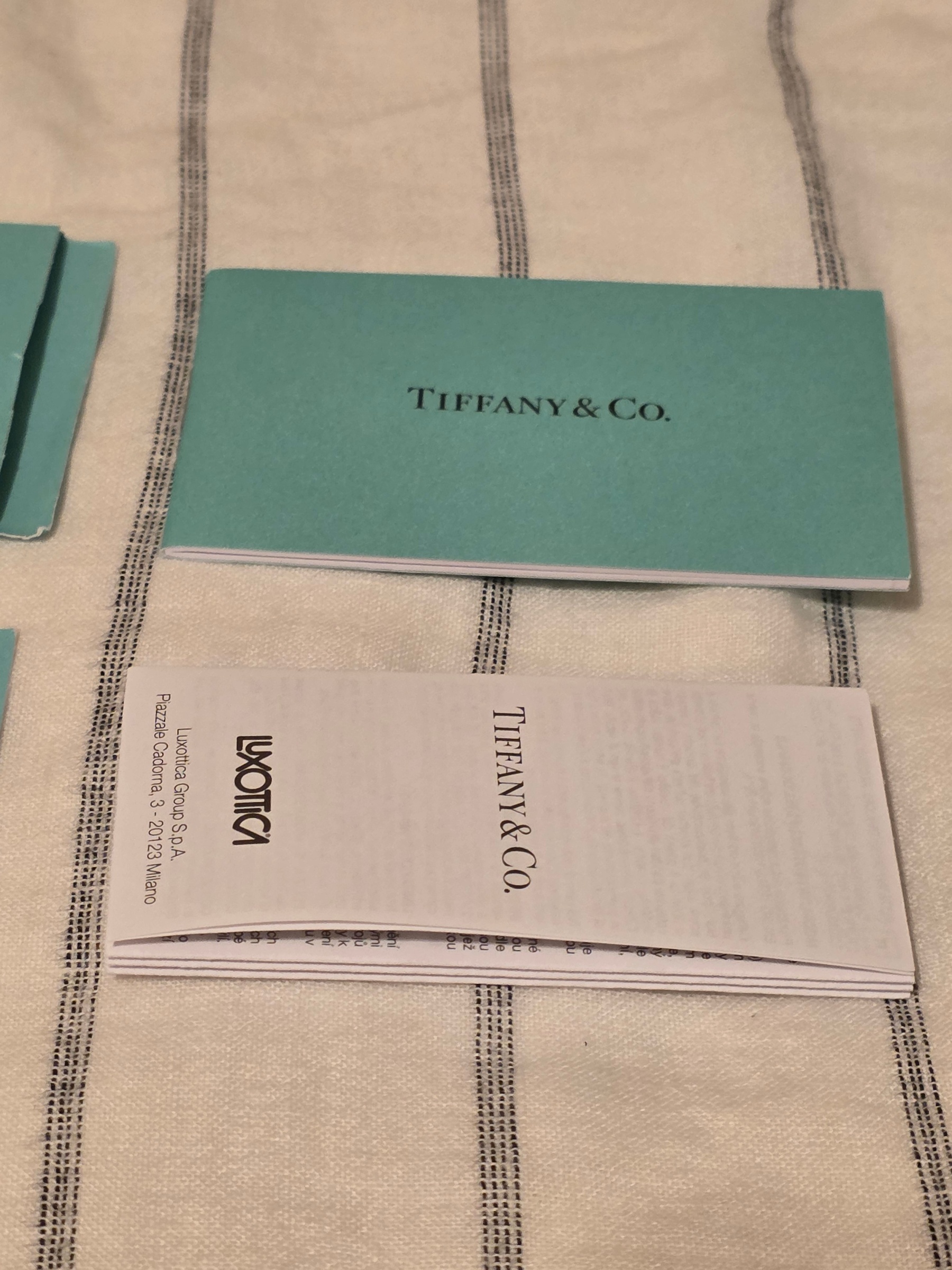Tiffany & Co. Eyewear Box with Guarantee Card and Booklet Robin Egg Blue - View 11