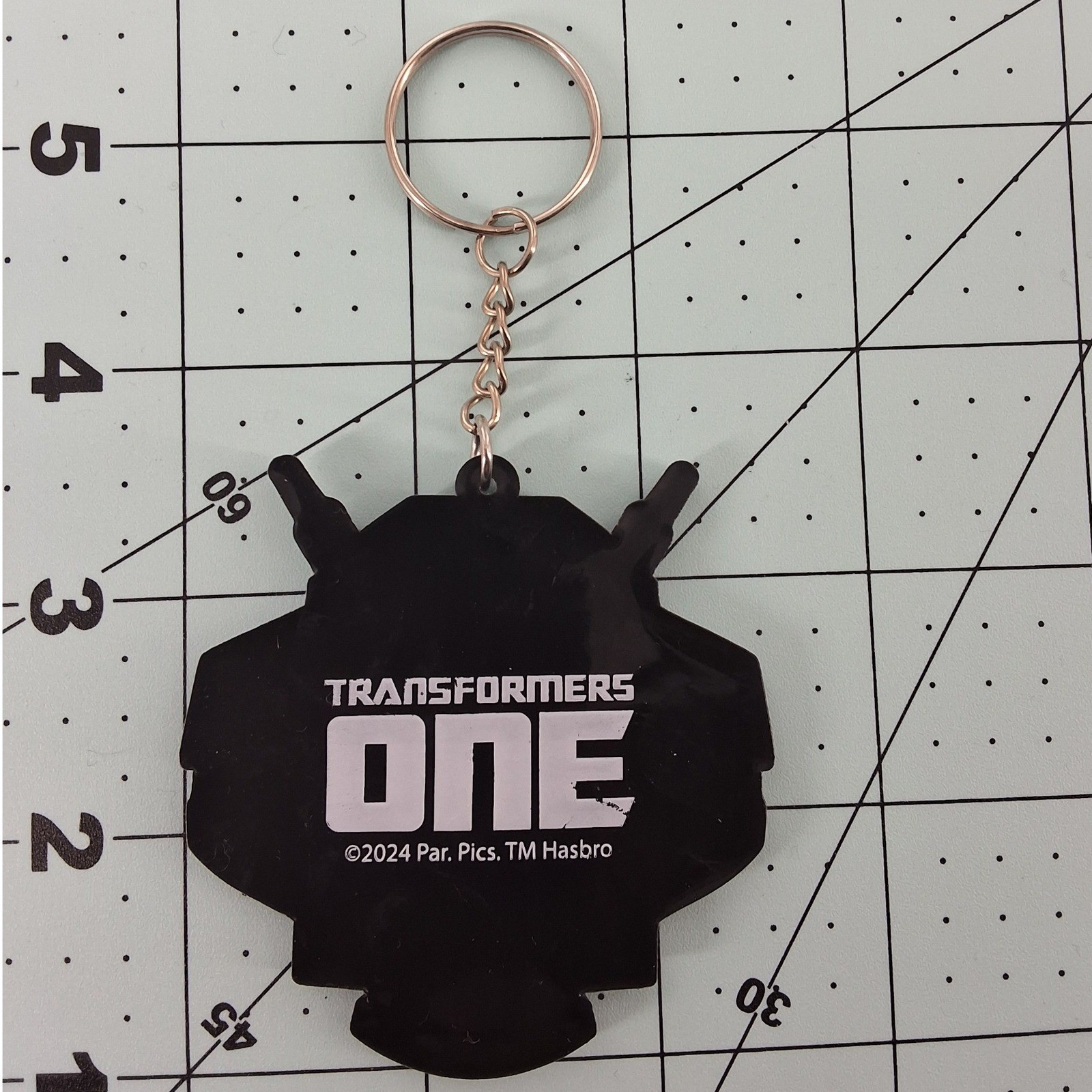 Transformers One Elita-1 Rubber Keychain | Pink & Black Bag Charm