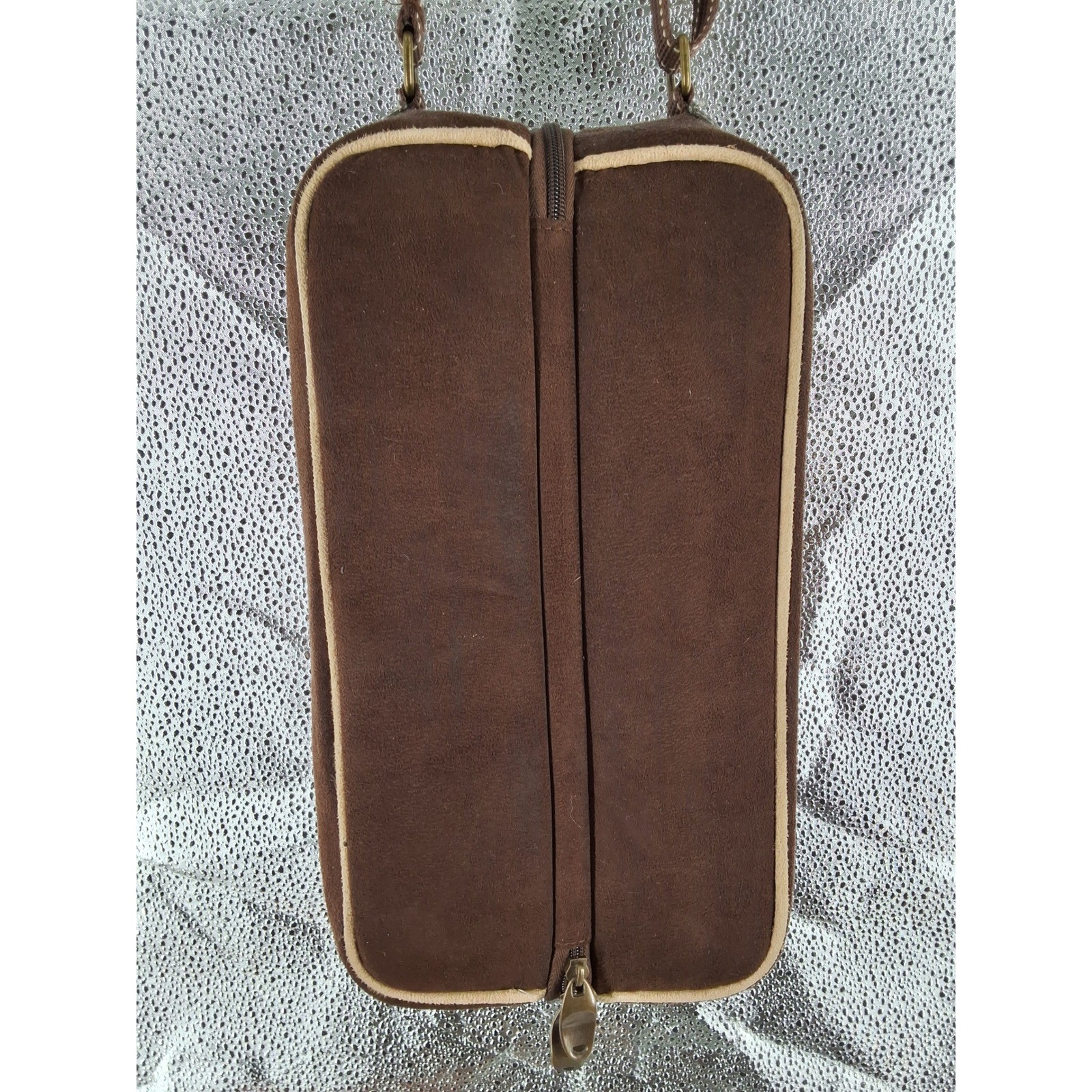 Picnic at Ascot Coffee Tea Travel Set Brown Insulated Case Flask Mugs Spoons - View 10