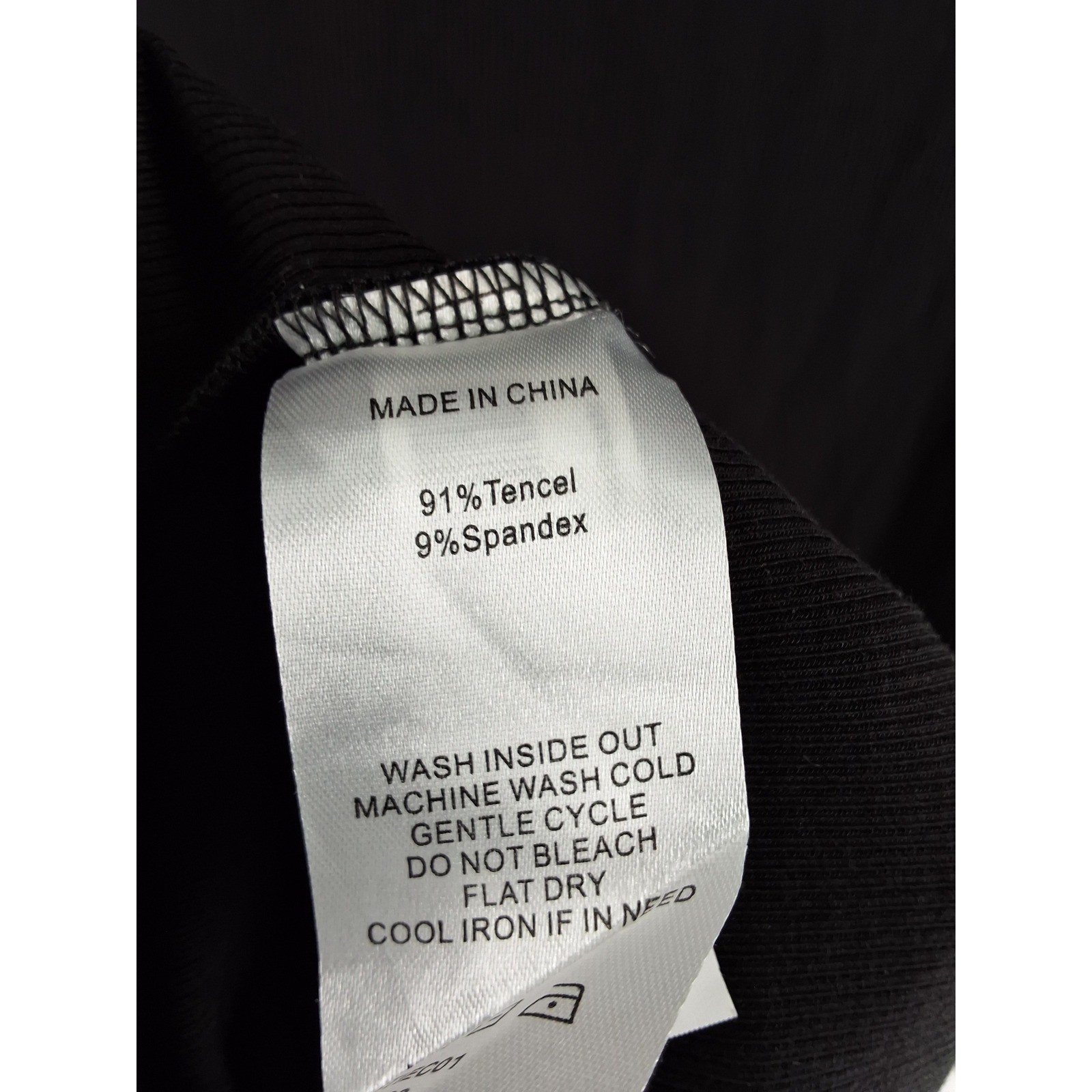 Quince Black Tencel Rib Knit Long Sleeve Maxi Dress M - View 6