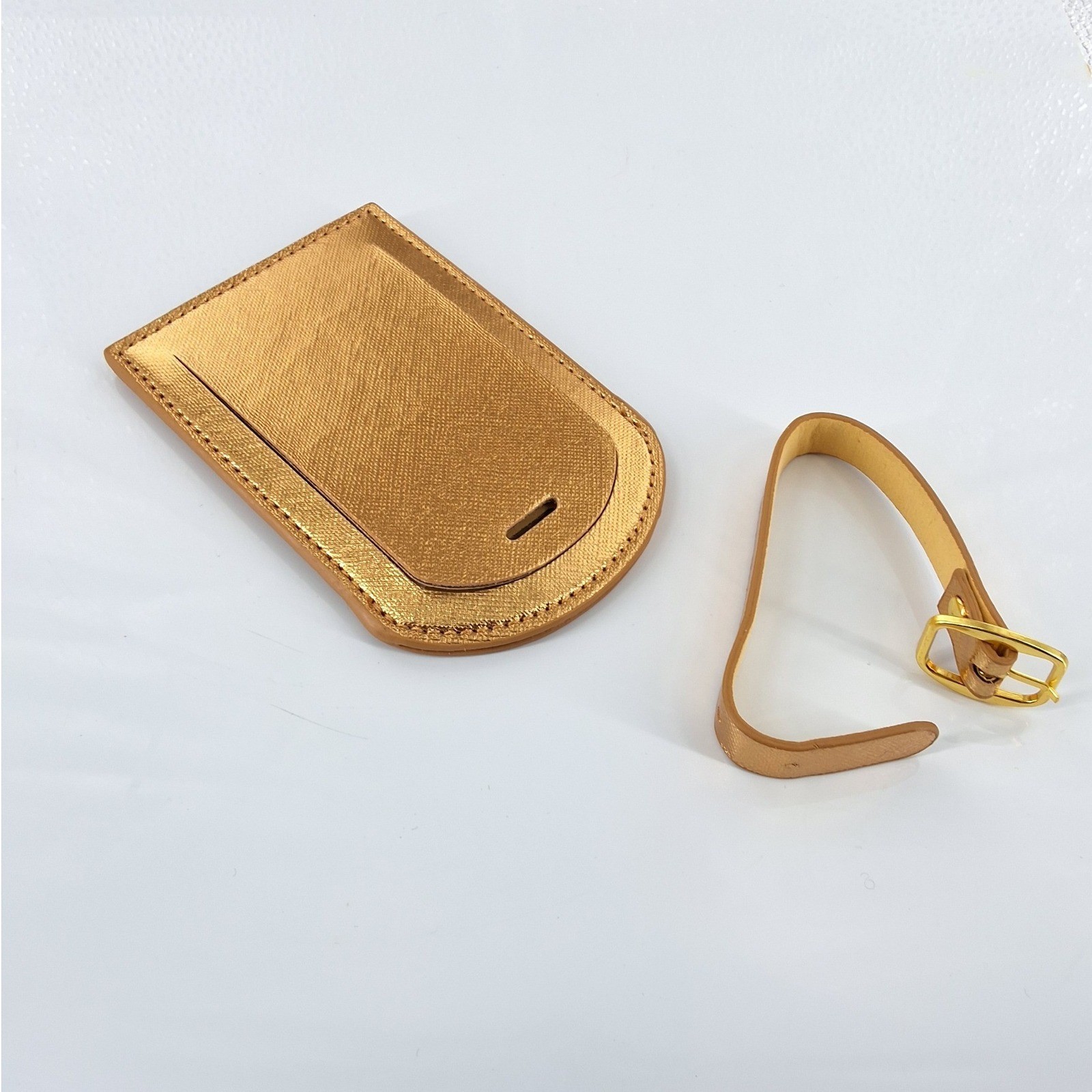 Elton John Gold Metallic Passport Holder and Luggage Tag Travel Gift Set Boxed - View 13