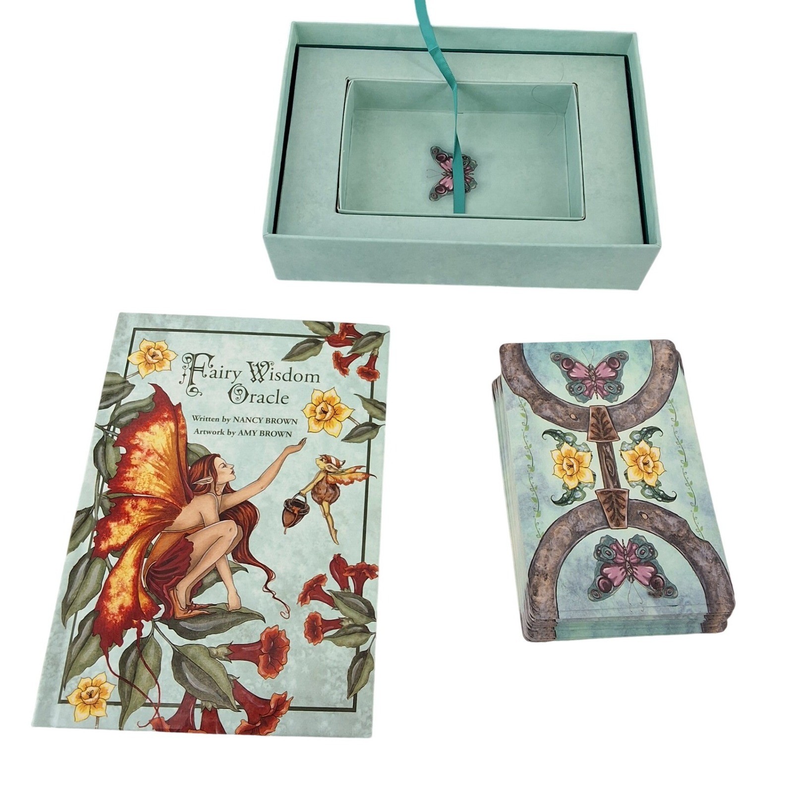 Fairy Wisdom Oracle Deck and Book Set Amy Brown 64 Cards Hardback Book FW64