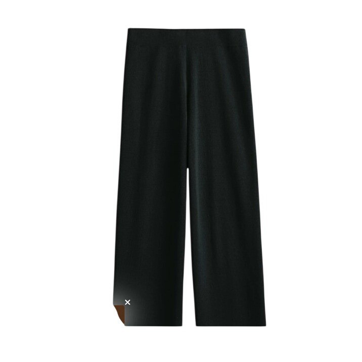 Peruvian Connection Reade Street Pants XL Black Wide Leg 100% Pima Cotton Knit - View 8