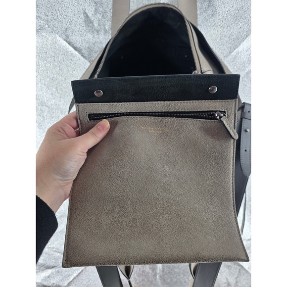 Brunello Cucinelli Taupe Leather Monili Bead Tote Bag Mens Womens Luxury Satchel - View 4