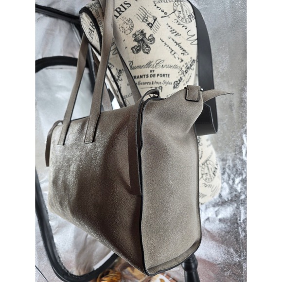 Brunello Cucinelli Taupe Leather Monili Bead Tote Bag Mens Womens Luxury Satchel - View 5