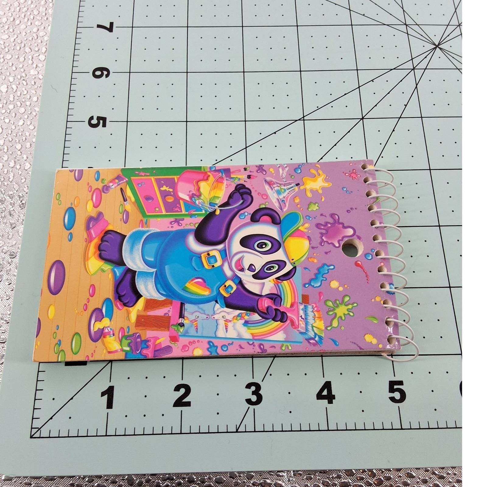 Vintage Lisa Frank Painter Panda Memo Book 3x5 Spiral Notebook 60 Sheets 90s - View 5