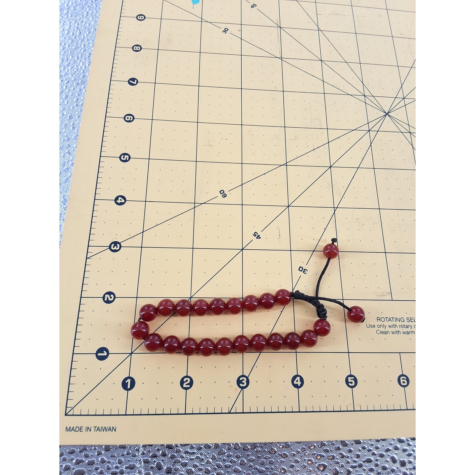 Natural Red Carnelian Beaded Bracelet Adjustable Macrame Cord Gemstone Healing - View 4