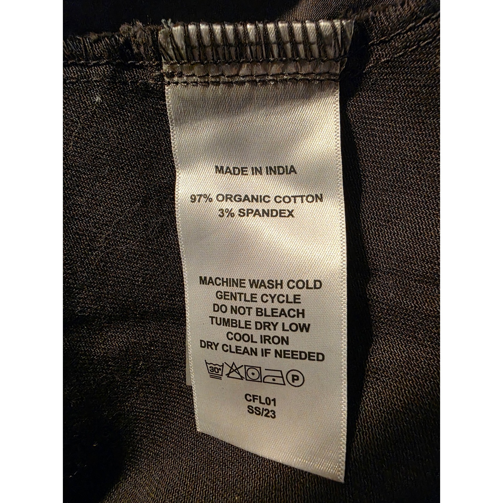 Quince Organic Stretch Cotton Twill Barrel Pant Black 27 Inseam Size 6 - View 6