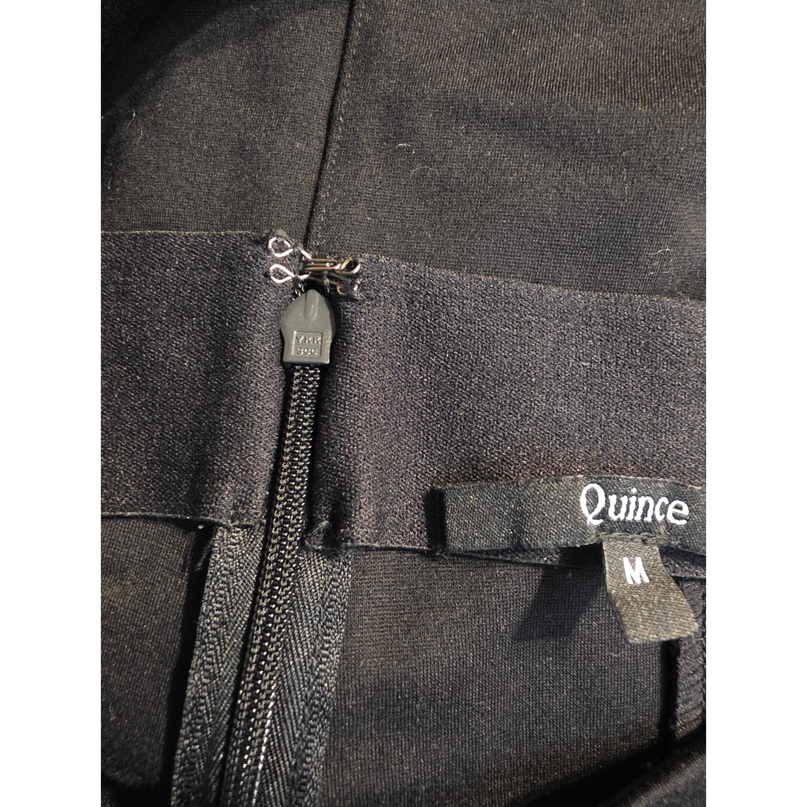 Quince Black Ultra-Stretch Ponte Skinny Pants Women's Size Medium - View 4