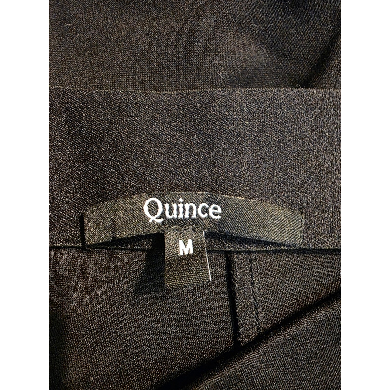 Quince Black Ultra-Stretch Ponte Skinny Pants Women's Size Medium - View 5