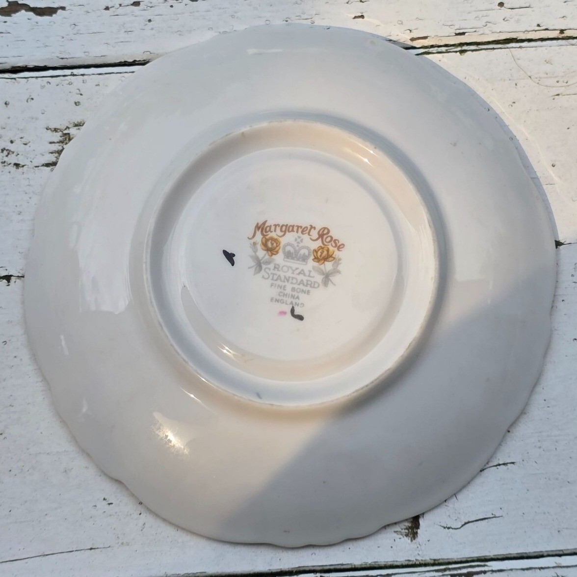 Margaret Rose Royal Standard Yellow Rose Bone China Teacup & Saucer Set Vintage - View 7