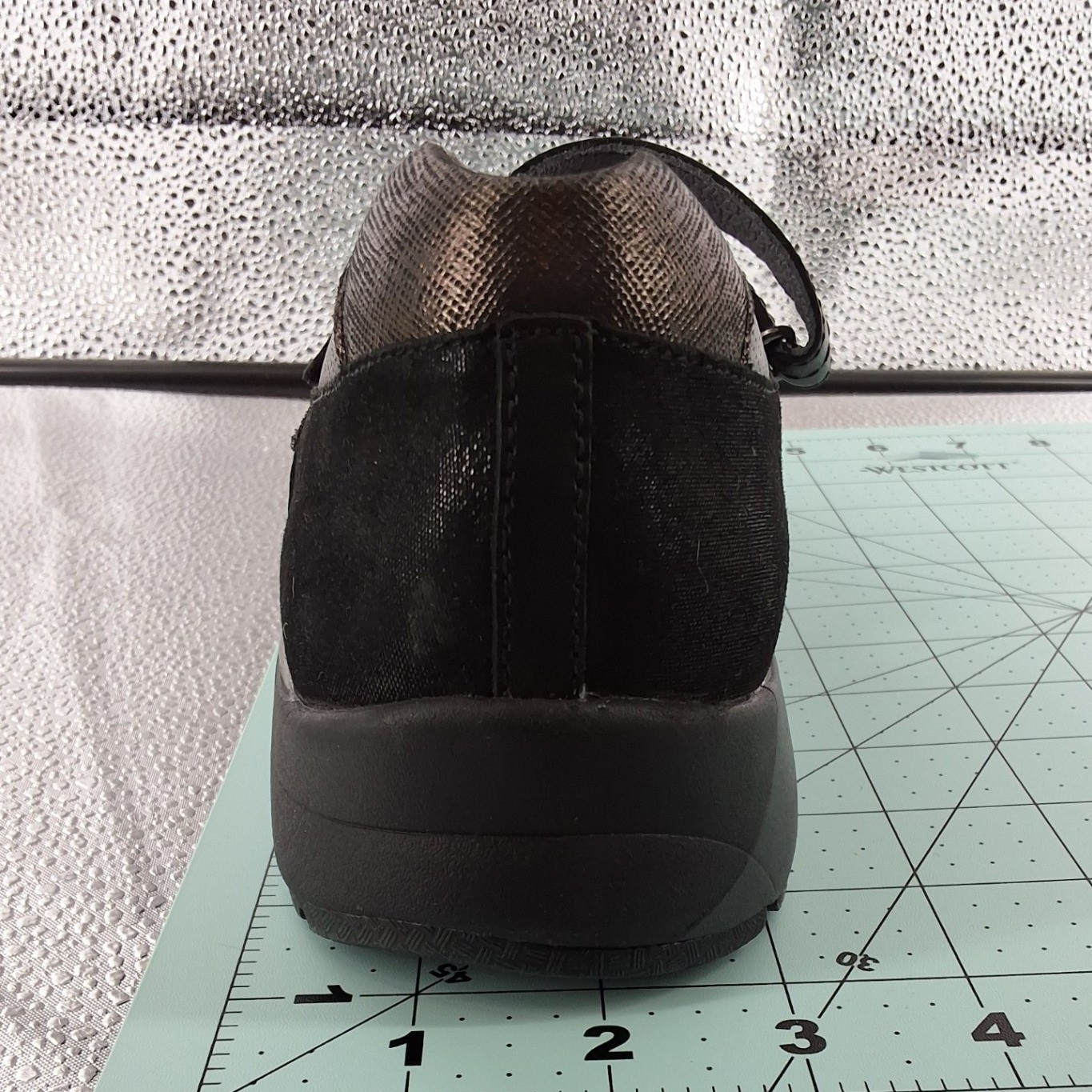 Aravon Revshow Black Leather Suede Double Strap Mary Jane Shoes Size 10 - View 5
