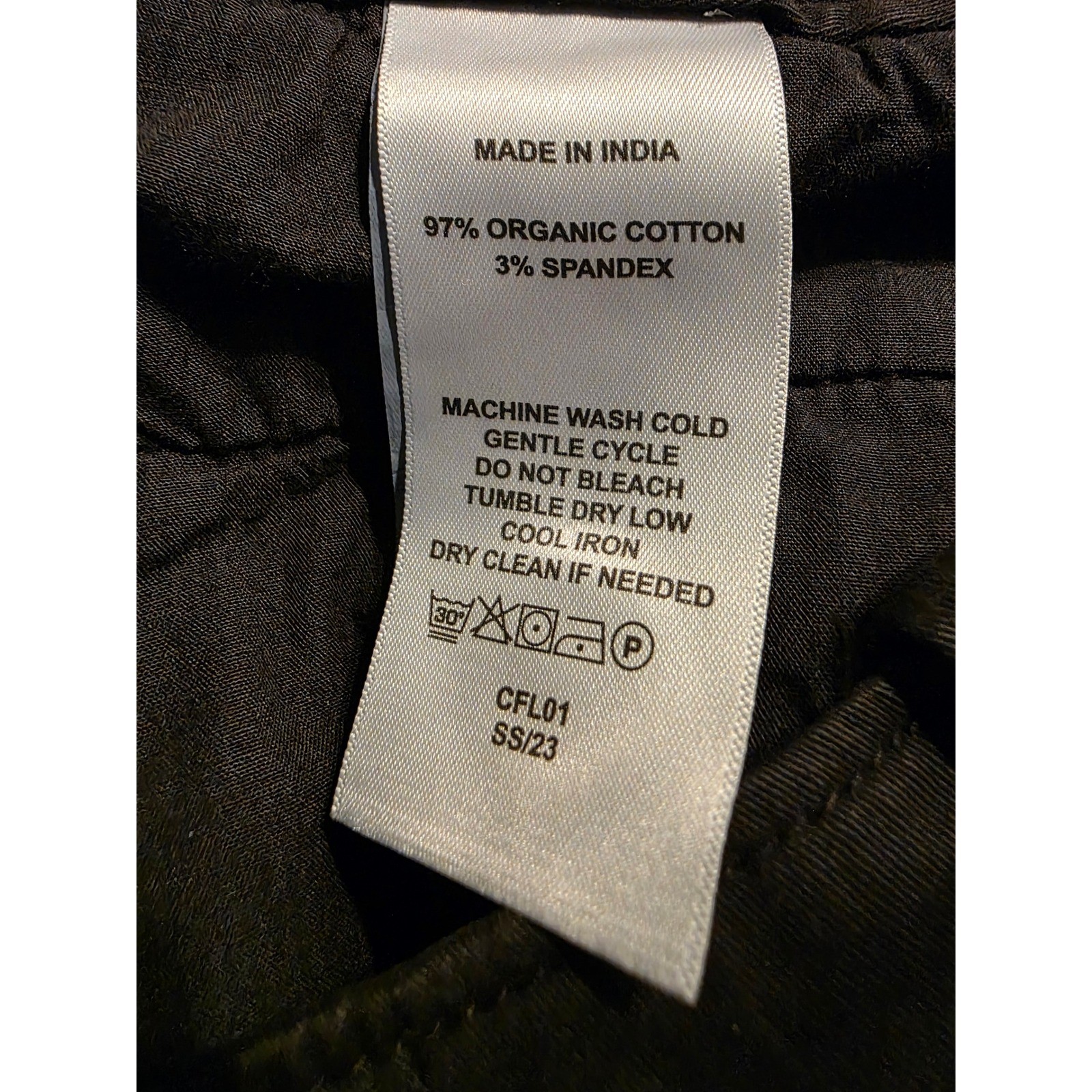 New Quince Stretch Organic Cotton Twill Girlfriend Chino Pants Black Medium - View 5