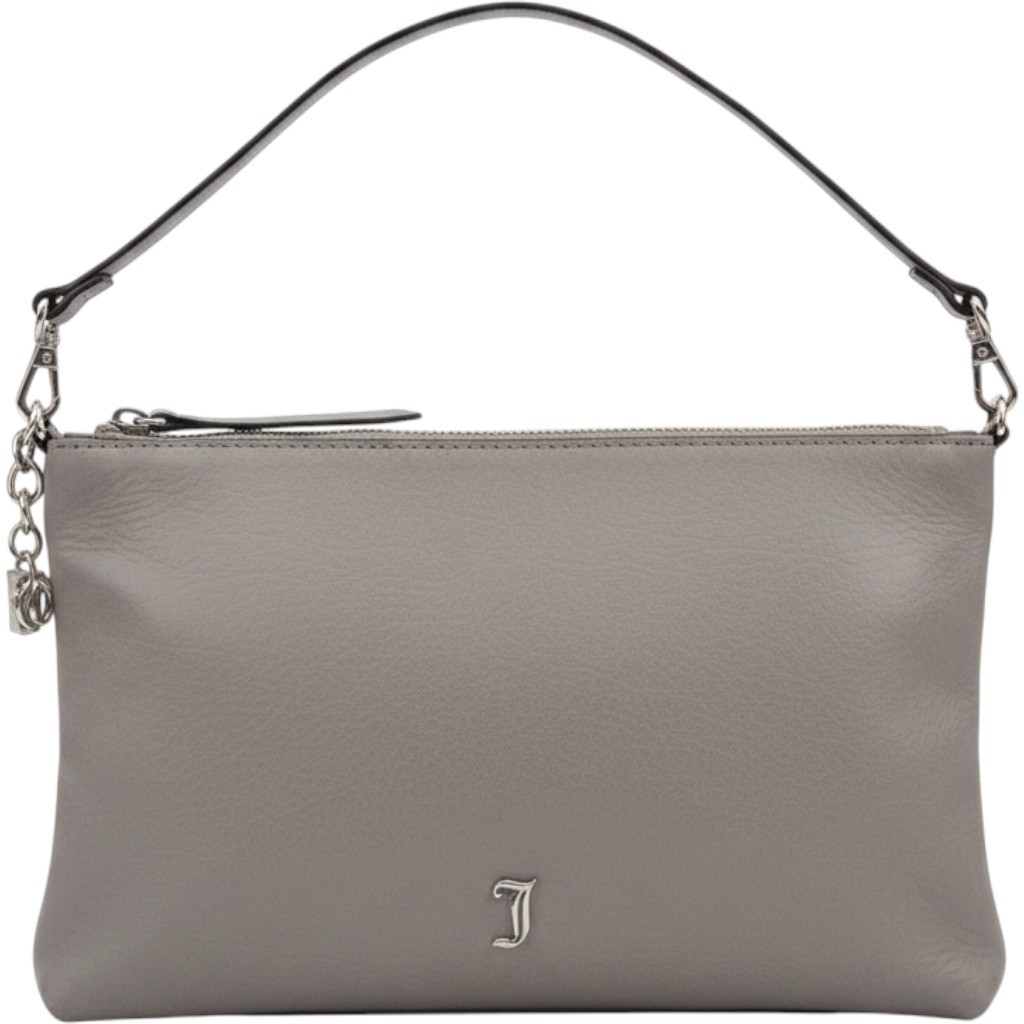 Juicy Couture Gray Faux Leather Crossbody Bag Detachable Pouch Wristlet
