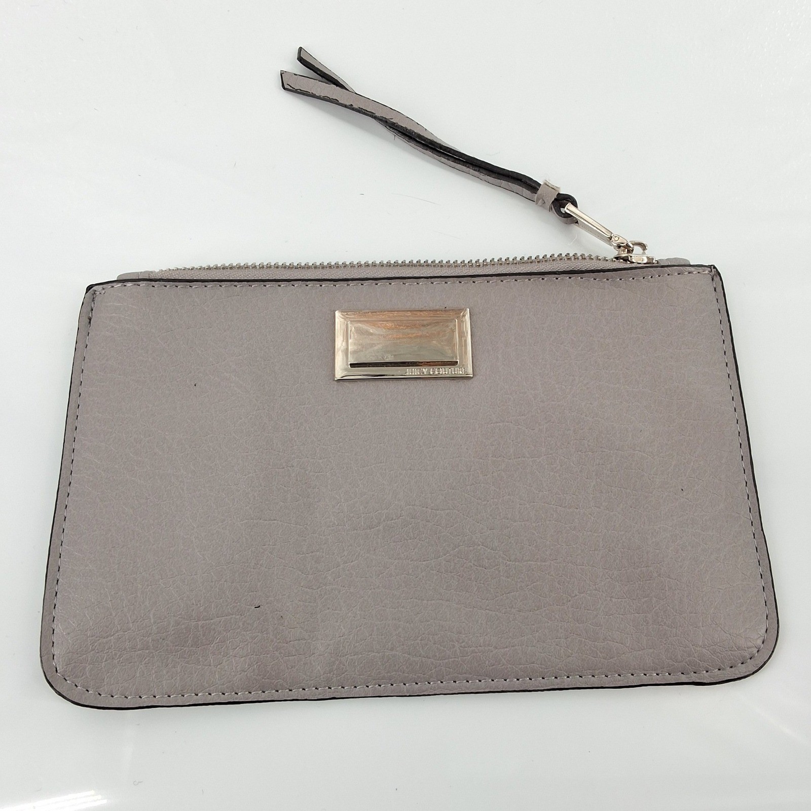 Juicy Couture Gray Faux Leather Crossbody Bag Detachable Pouch Wristlet - View 5