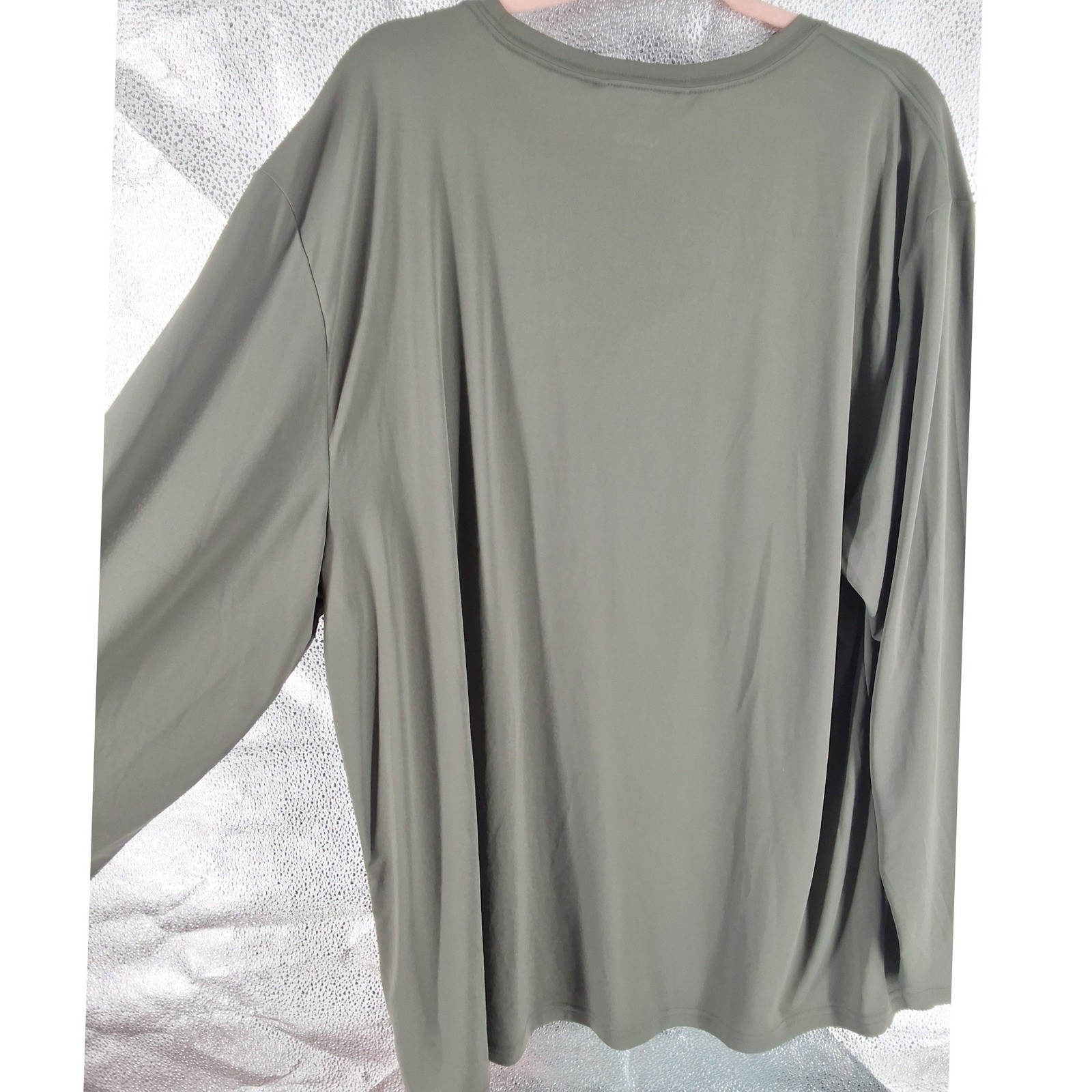 Quince Ultra-Soft Tencel Modal Long Sleeve Tee Heritage Olive Green XXL NWT - View 10
