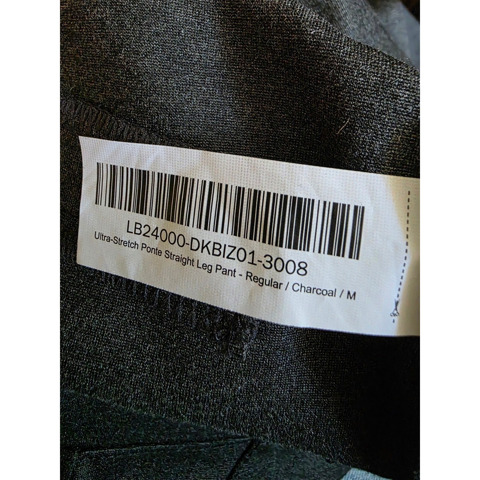 New Quince Ultra-Stretch Ponte Straight Leg Pant Charcoal Medium Inseam 30 - View 6