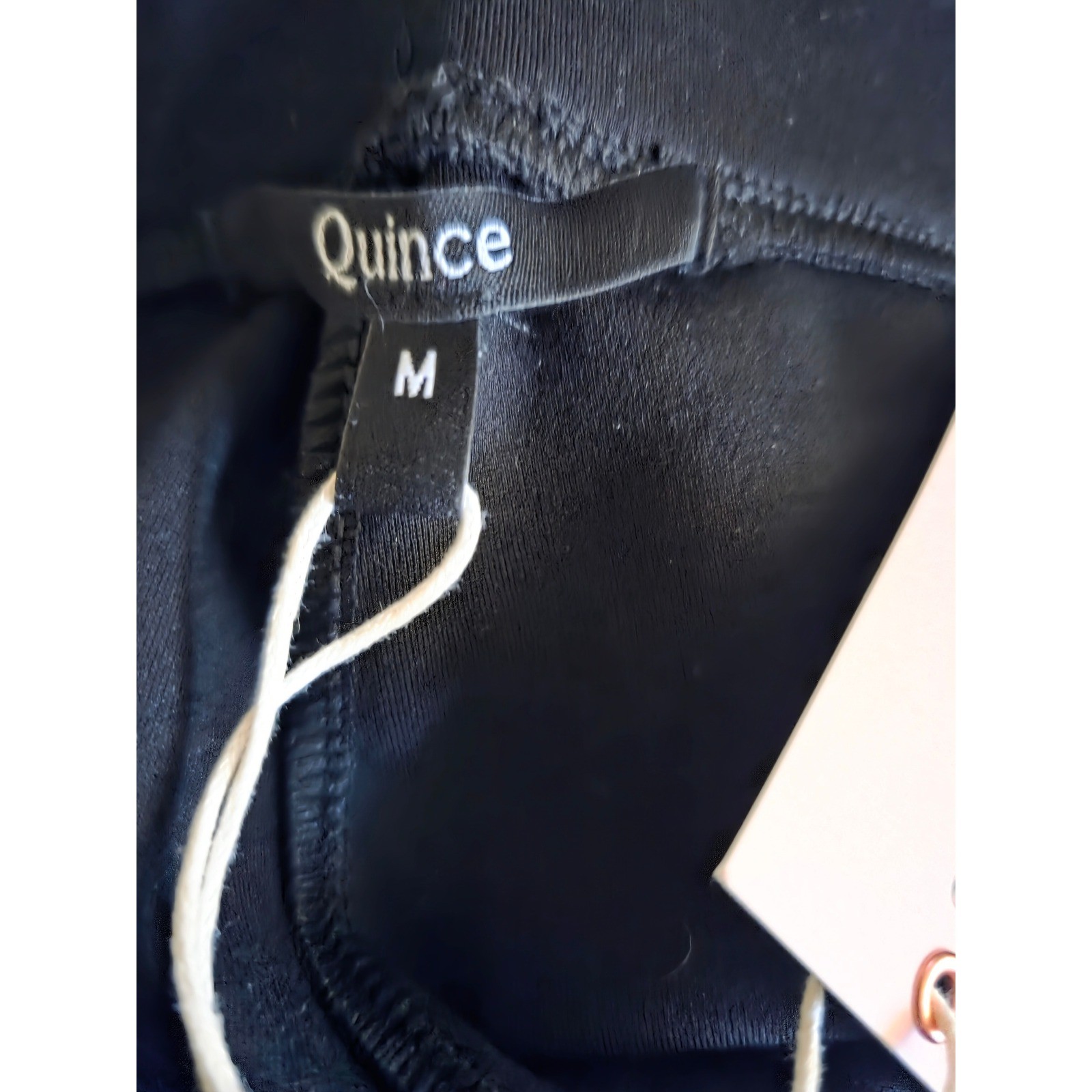 New Quince Ultra Stretch Ponte Straight Leg Pant Black Petite Medium Inseam 28 - View 5