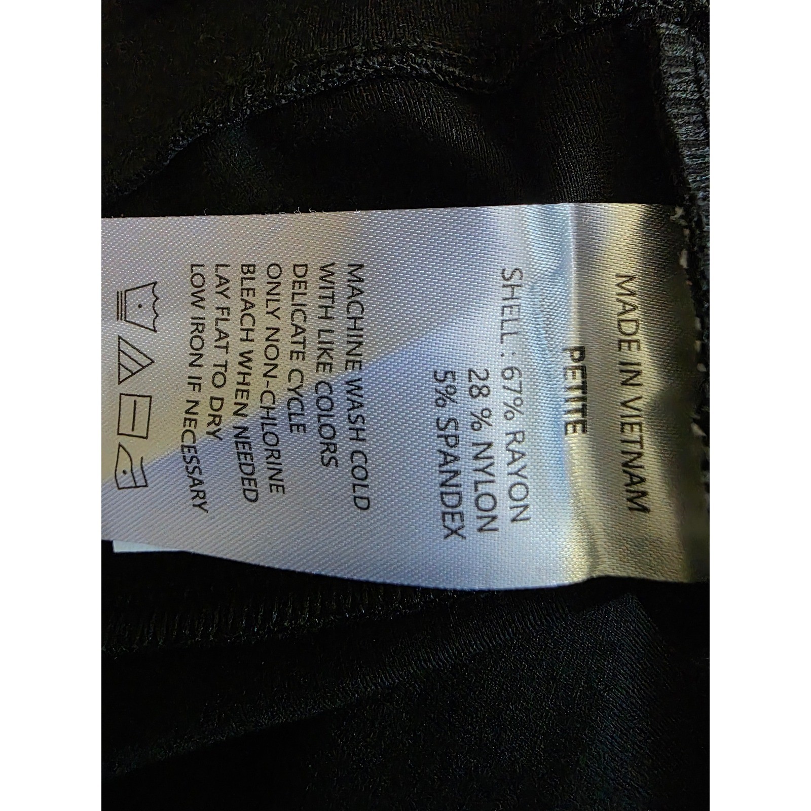 New Quince Ultra Stretch Ponte Straight Leg Pant Black Petite Medium Inseam 28 - View 7