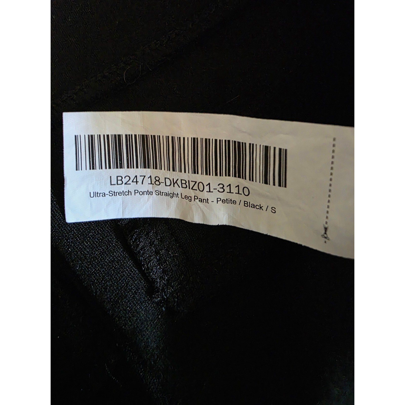 Quince Ultra-Stretch Ponte Straight Leg 4-Pocket Pants Black Small Petite SP 26 - View 6