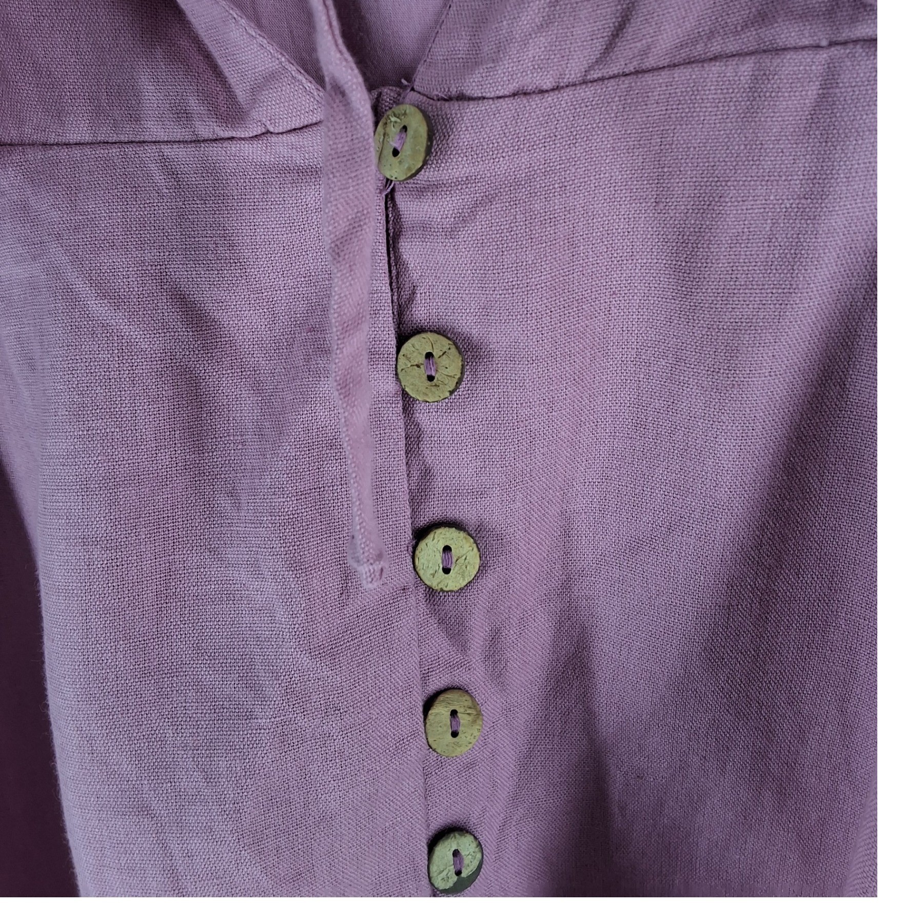 Free People Plum Purple Off Shoulder Ruffle Button Boho Blouse Top Women's L - View 5