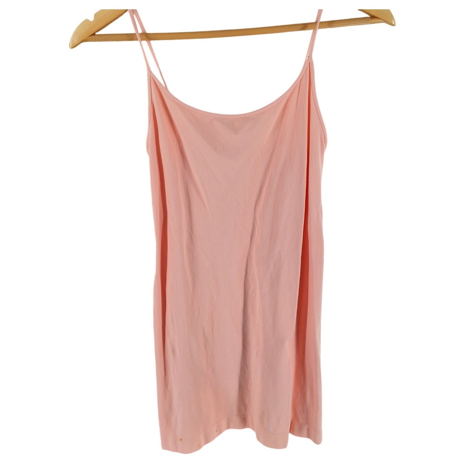 Nikibiki Coral Pink Seamless Camisole Top NS4011 Spaghetti Strap Tank Cami OS