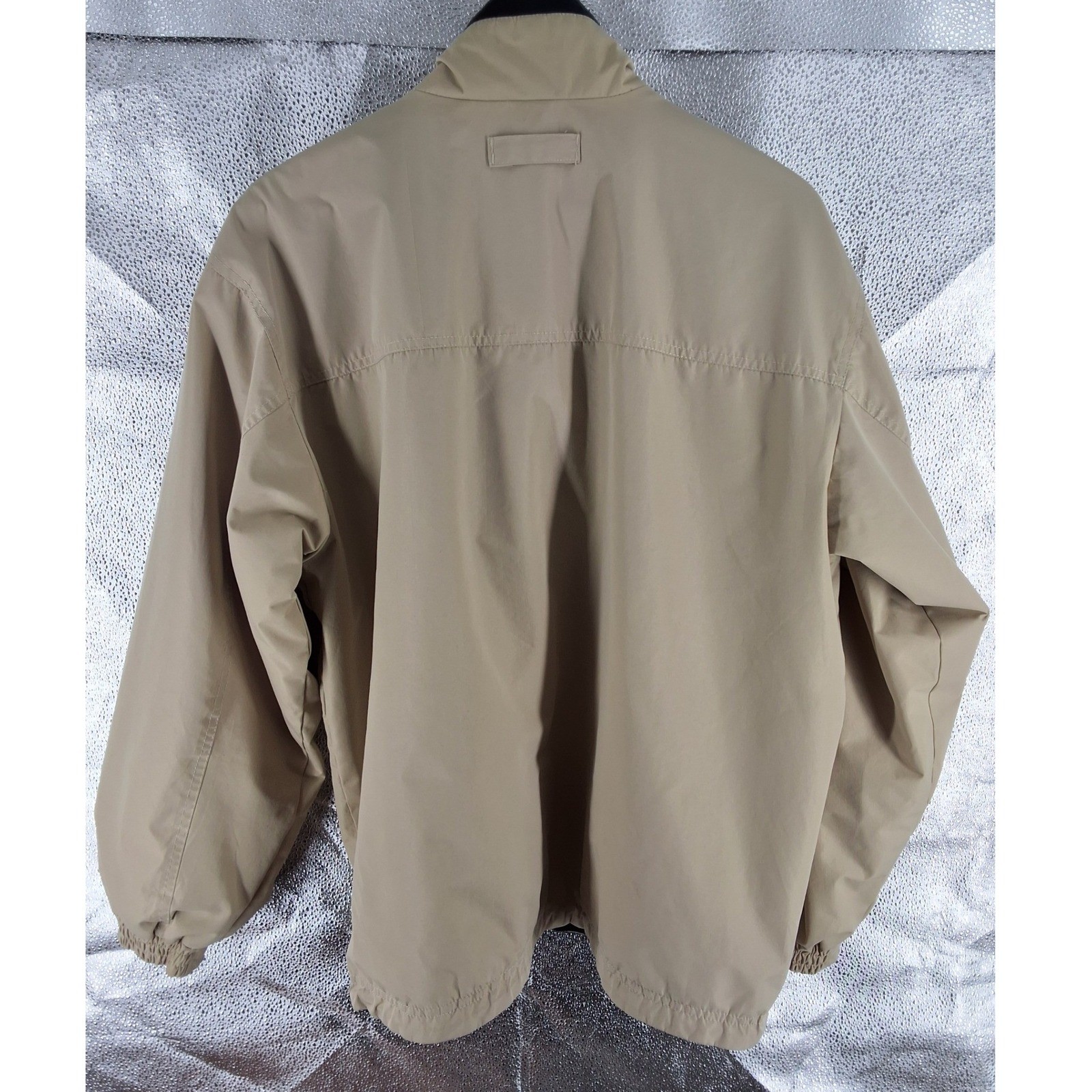 Spring Mountain San Francisco Fleece Lined Windbreaker Jacket Tan Men's Large - View 5