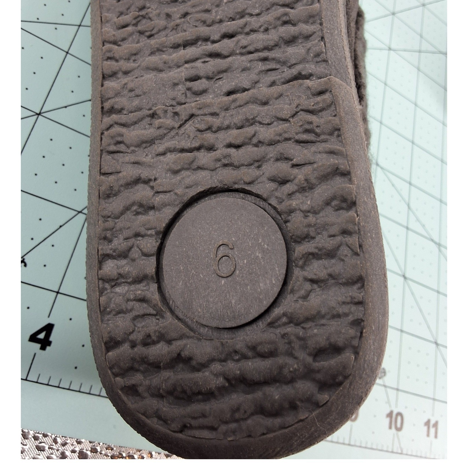 Clarks Willodean Fern Grey Suede Faux Fur Clog Slipper Shoes Women's Size 6M - View 6