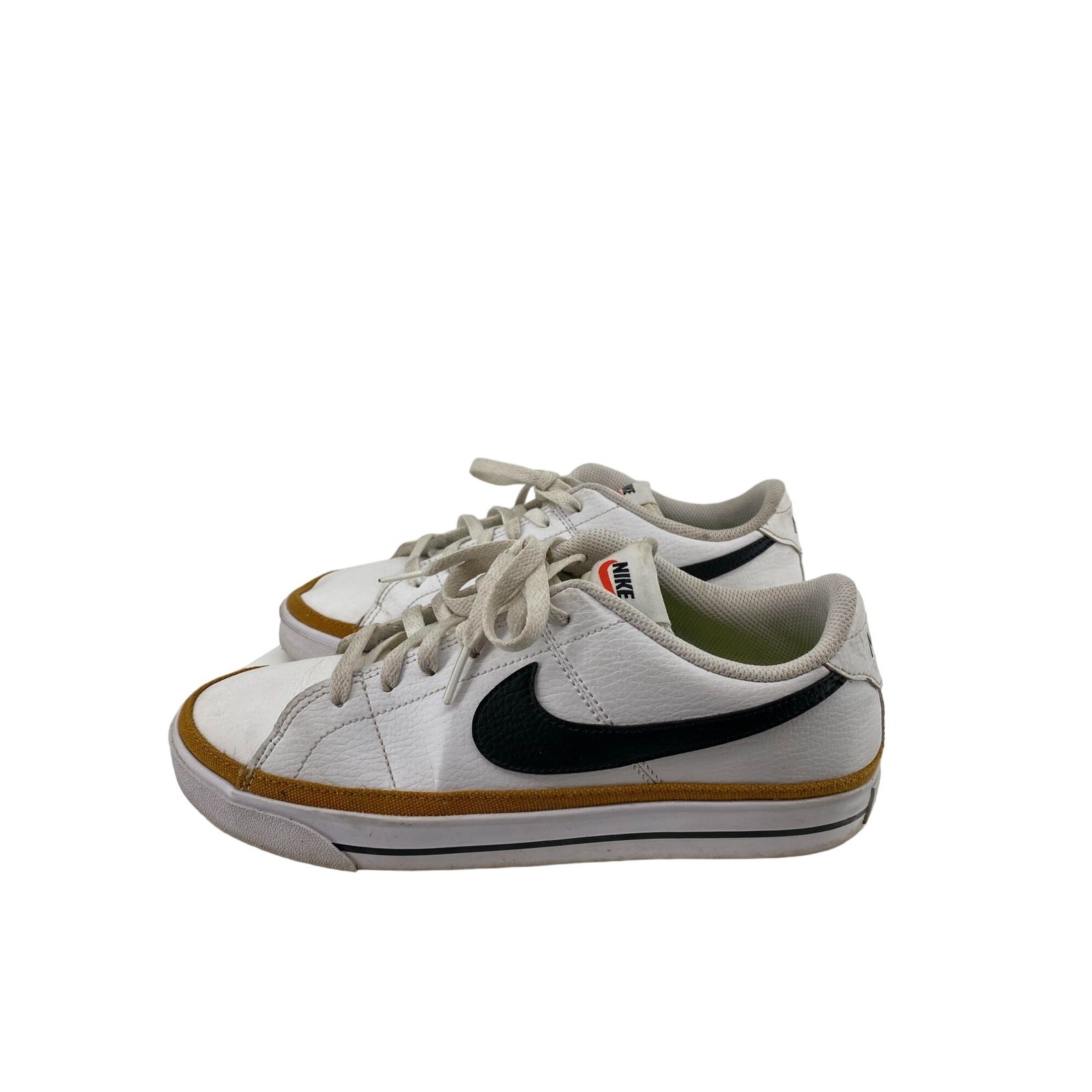 Nike Court Legacy Men's Shoes White Gold Sneakers DH3162-101 Size 9 - View 3