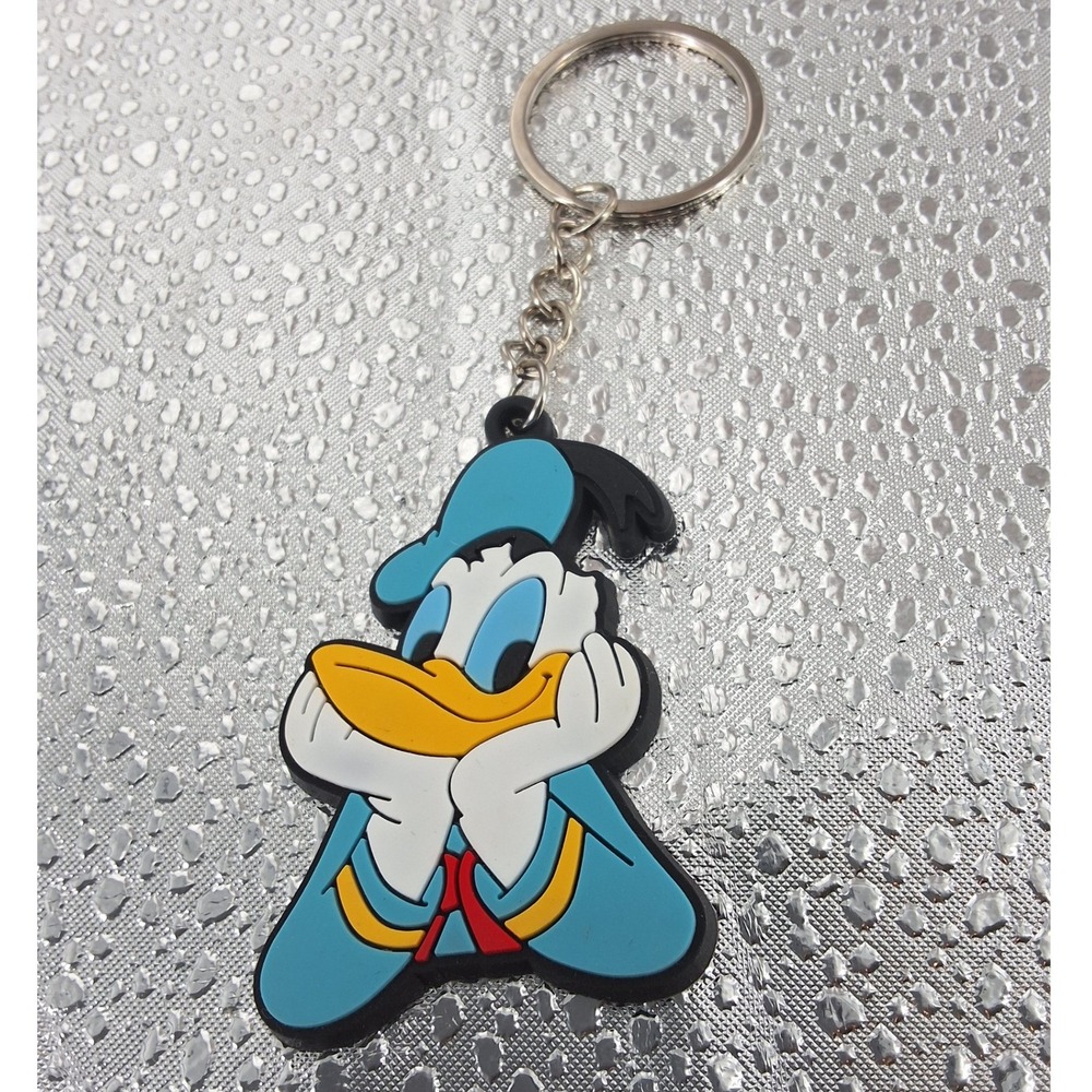 Disney Donald Duck Rubber Keychain Fob Charms | Set of 2