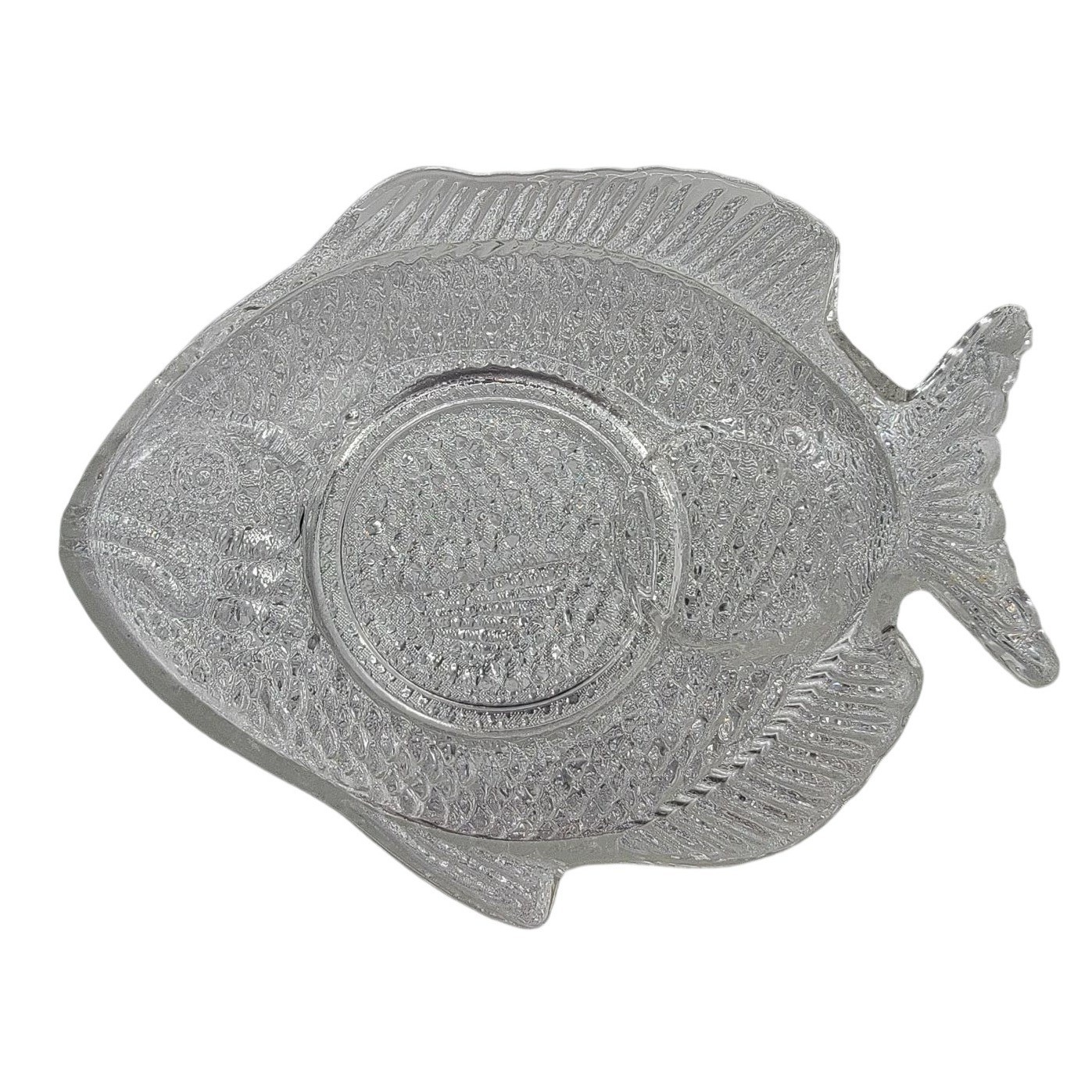 Set Of 3 Clear Glass Fish-Shaped Plates - View 4